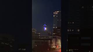 Calgary yyc beltline cityscape fullmoon [upl. by Tremml]