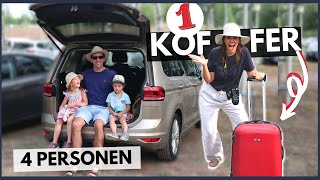 MINIMALISTISCH REISEN mit KINDERN Koffer packen  Tipps für Familienurlaub [upl. by Assirrak]