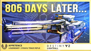 Is The FIRST EVER Legendary Stasis Trace Rifle Actually Worth Using [upl. by Ytram440]