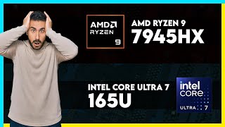 AMD Ryzen 9 7945HX vs Intel Core Ultra 7 165U Comparison [upl. by Blumenthal]