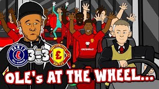 🤯33 PSG vs MAN UTD🤯 Oles at the Wheel chant Champions League Parody Song Highlights 13 [upl. by Neelrak]