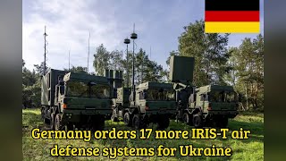 Germany orders 17 more IRIS T air defense systems for Ukraine [upl. by Ynnattirb]