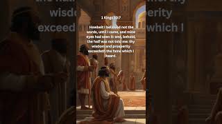 The Queen of Shebas Praise 1 Kings 107 Bible Verse KJV [upl. by Jannery287]