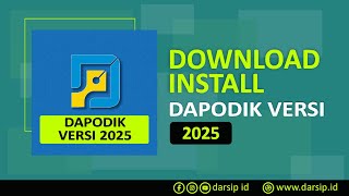 CARA INSTAL DAPODIK 2025  ONLINEOFLINE [upl. by Normac]