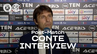 SPEZIA 11 INTER  ANTONIO CONTE EXCLUSIVE INTERVIEW quotA good performancequot SUB ENG 🎙️⚫🔵 [upl. by Sredna]