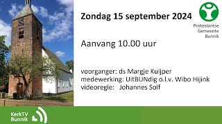 zo 15 september 2024    ds Margje Kuijper [upl. by Devaney]