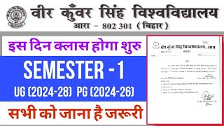 VKSU UGPG Admission2024अब इस दिन Class होगा शुरुRegistrationAssignment ExamSubject Choice [upl. by Queri]