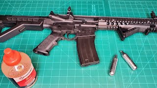 Crosman DPMS SBR Full Auto Co2 BB Rifle [upl. by Ziana]