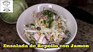 Ensalada de Repollo y Jamón Muy rica [upl. by Nnylyak260]