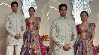 Siddharth Malhotra Kiara Advani At anant Ambani Radhika merchant Wedding in Mumbai [upl. by Grosz222]