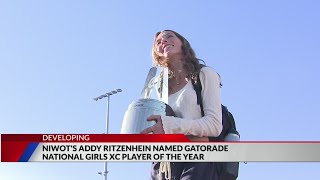 Niwot student named Gatorade National Girls Cross Country Player of the Year [upl. by Nima]