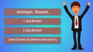 Bilgi ve İletişim Teknolojileri Ders1 Donanım ve Yazılım nedir [upl. by Alekim]