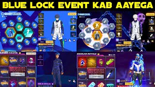 BLUE LOCK EVENT KAB AAYEGA FREE FIRE MEIN NEGI BUNDLE KAB AAEGA ISAGI WHEEL TEAM Z BUNDLE REWARDS FF [upl. by Ytsud133]