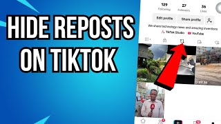 How To Hide Reposts On Tiktok [upl. by Merras380]