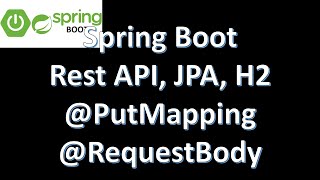 Spring boot Rest API PutMapping  Spring boot Tutorial 13 [upl. by Nylyahs]