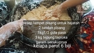 buat lampet pisang untuk hajatan [upl. by Wendelina]