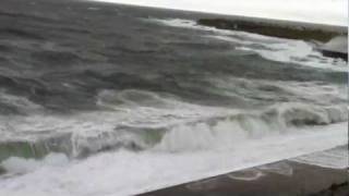 Waves at Dallas Rd Victoria BC January 222011 [upl. by Eldwun]