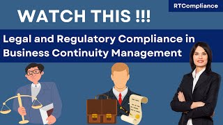 The Official Guide to Legal and Regulatory Compliance in Business Continuity Management [upl. by Cown700]