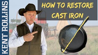 How to Restore Cast Iron  3 Ways to Restore and Season Cast Iron  Quick Tips [upl. by Ginnie379]