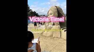 Victoria Time Day Three 🏖️🏊‍♀️ parksville sandsculpture [upl. by Nickola]