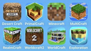 Desert Craft PrimalCraft Minecraft MultiCraft RealmCraft Worldcraft 2 Exploration [upl. by Cardew]