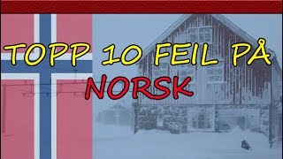 Topp 10 Feil på norsk [upl. by Swetiana]