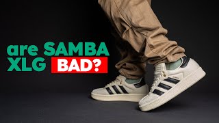 Cheap Adidas Samba XLG Cream White But Are They Good [upl. by Ymarej]