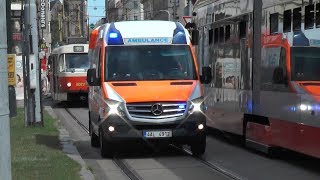 Prague Meditrans ambulance responding code 3 2x [upl. by Aldarcie]