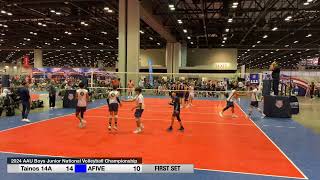 Tainos vs AFIVE Atlanta 20240704 AAU Volleyball Nationals  Orlando FL [upl. by Navillus]