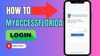 MyAccessFlorida Login⏬👇 How to Sign in to MyACCESS Portal Account Access Florida Login [upl. by Coe]