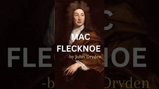 Mac Flecknoe by John Dryden  Structure and form  Themes  BA English notes  ytshorts shorts [upl. by Cassi642]