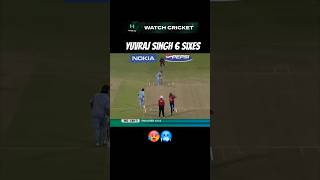 Yuvraj singh bashed broad by smashing 6 sixes shorts cricket cricketlover [upl. by Egnalos298]