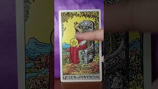 Queen of Pentacles Tarot Card Meaning abundancemindset nature nurture tarot [upl. by Hanschen570]