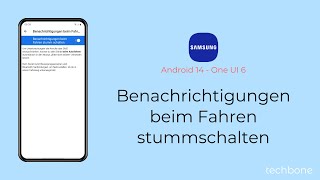 Benachrichtigungen beim Fahren stummschalten  Samsung Android 14  One UI 6 [upl. by Almund]