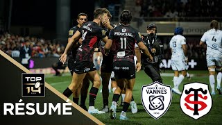 TOP 14  J1  Résumé 1ère moitié RC Vannes vs Stade Toulousain  Saison 20242025 [upl. by Ahcsatan974]