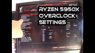 Ryzen 5950X Raptoreum Overclock Undervolt Settings Gigabyte Bios [upl. by Bryanty]