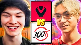 SINATRAA REACTS TO SENTINELS VS 100T GAME OF CENTURY [upl. by Ynnavoj]