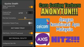 Cara Setting Terbaru Anonytun Untuk Sc Axis Hitz👍 [upl. by Jaffe883]