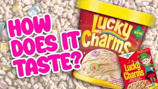 Lucky Charms Cereal ICE CREAM  stpatricksday luckycharms [upl. by Eded]