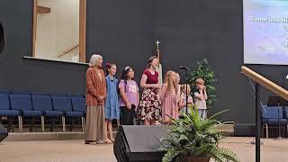 CHILDRENS CHOIR SINGING AT MAPLECREST BAPTIST CHURCH 2 [upl. by Aronas331]