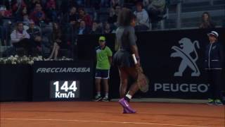 2016 Internazionali BNL dItalia Quarterfinal  Serena Williams vs Kuznetsova  WTA Highlights [upl. by Ramunni]