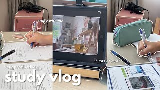 a chill yet productive day in my life 🧸🎀 a study vlog  microwave mug cake vietnamese food maths [upl. by Ilanos]