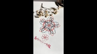 Count the total rotations made by the pen How many did you get Spirograph shorts asmr [upl. by Lativa]