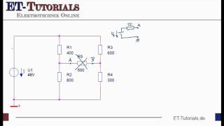 Belastete Brückenschaltung Lösung [upl. by Athey]