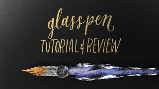 Glass Pen Lettering Tutorial and Review [upl. by Eisak]