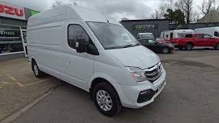 GJ19AOP LDV V80 25 B110 5D High Roof Euro 6 TD with 131 bhp in White with 71K  Service History [upl. by Ahsilram]