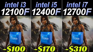 i312100F vs i512400F vs i712700F  RTX 3080 and RTX 3060  How Much Performance Difference [upl. by Enaelem]