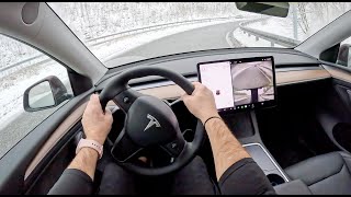 2024 Tesla Model Y Long Range  351HP  POV Test Drive [upl. by Banky]