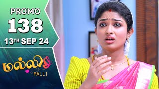 Malli Serial  Episode 138 Promo  13th Sep 24  Nikitha  Vijay  Saregama TV Shows Tamil [upl. by Jr]