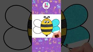 ✏️EASY DRAWING🐝 How to Draw An Easy Honey Bee howtodraw drawingforkids easydrawing drawing [upl. by Fabrianne]